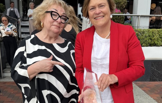 Thumb Celia Hay with Kelli Brett Editor Cuisine Magazine copy