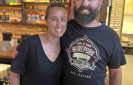 1 Chef Clint with his partner Ryan who trained as a pastry chef