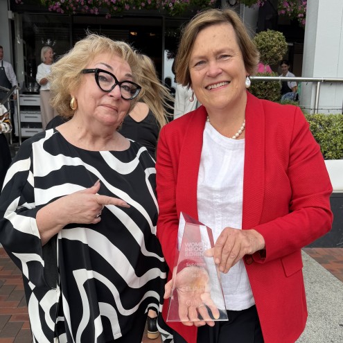 Thumb Celia Hay with Kelli Brett Editor Cuisine Magazine copy