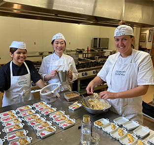 Students plating