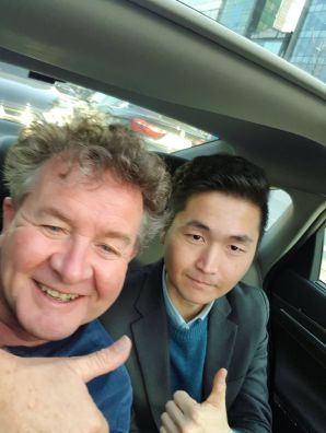 Jin Kim Hyojin our Prof Wine student from 2012 hosts NZ Winemaker in Korea
