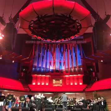 Woolston Brass Band in Auditorium