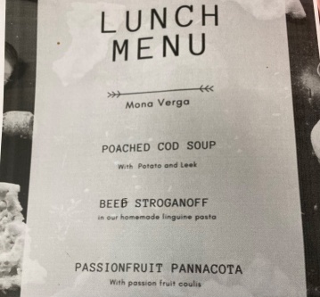 Menu Mona