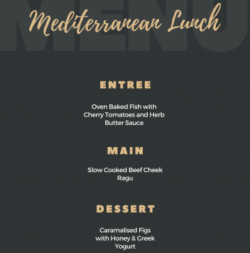 Menu Card