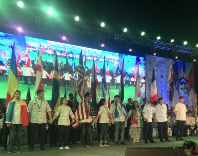 Finalists on stage