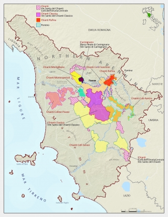 Chianti map